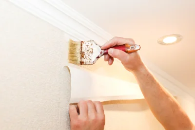Pose de papier peint à Sauchy-Cauchy — revêtements muraux et toiles de verre